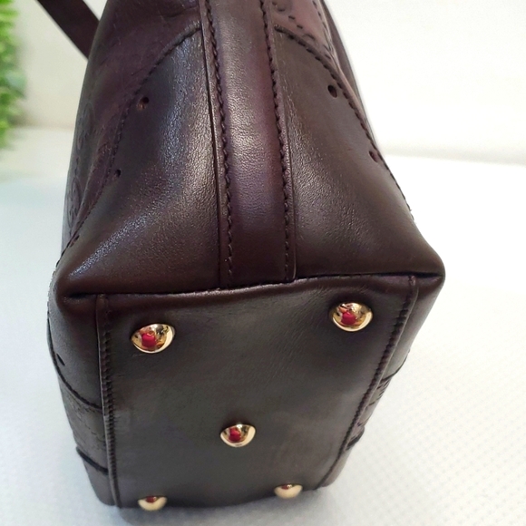 GUCCI PUNCH TOTE GUCCISIMA LEATHER G EMBOSSED 🤎🤎🤎🤎 - Picture 10 of 16